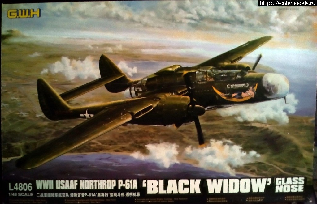 1549738123_IMG_20190209_205507.jpg : GWH P-61A Black Widow Glass Nose 1/48  