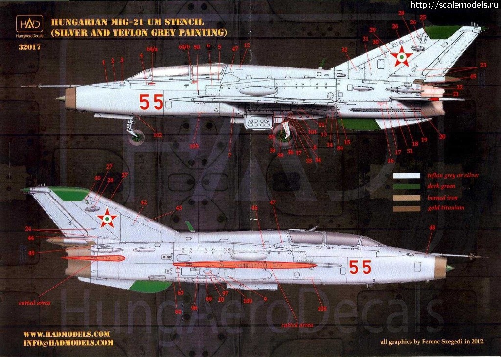 1550641852_Hungarian-Aero-Decals-1-32-Hungarian-MIKOYAN-MiG-21-UM.jpg : #1537860/    -21  