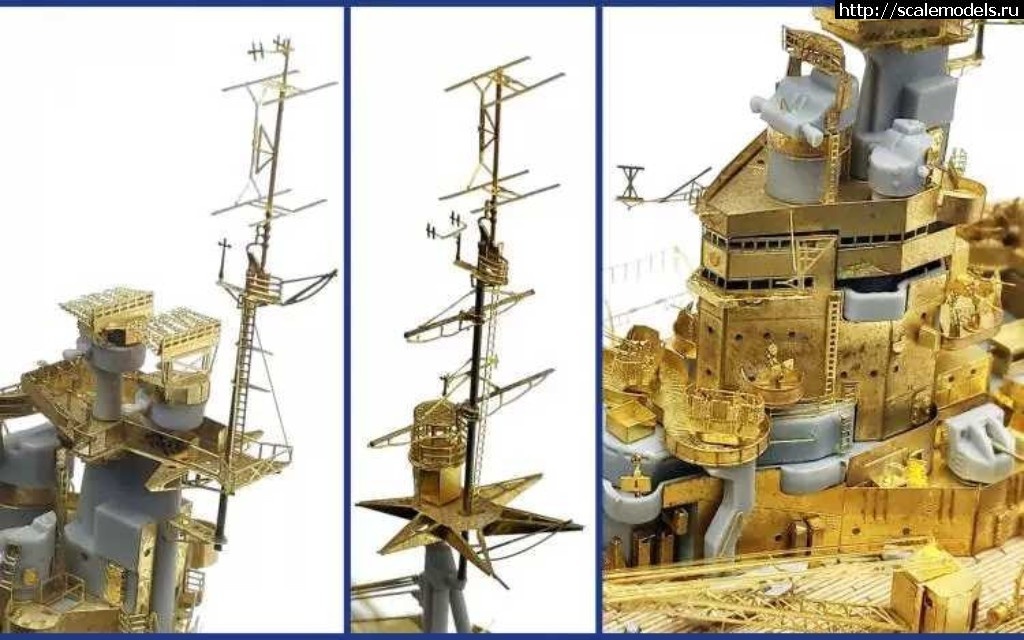 1552378285_53861257_301713710494571_1140976831189483520_n.jpg :  Ship Yard Works 1/700 HMS Nelson 1944 (For Trumpeter) PE set  