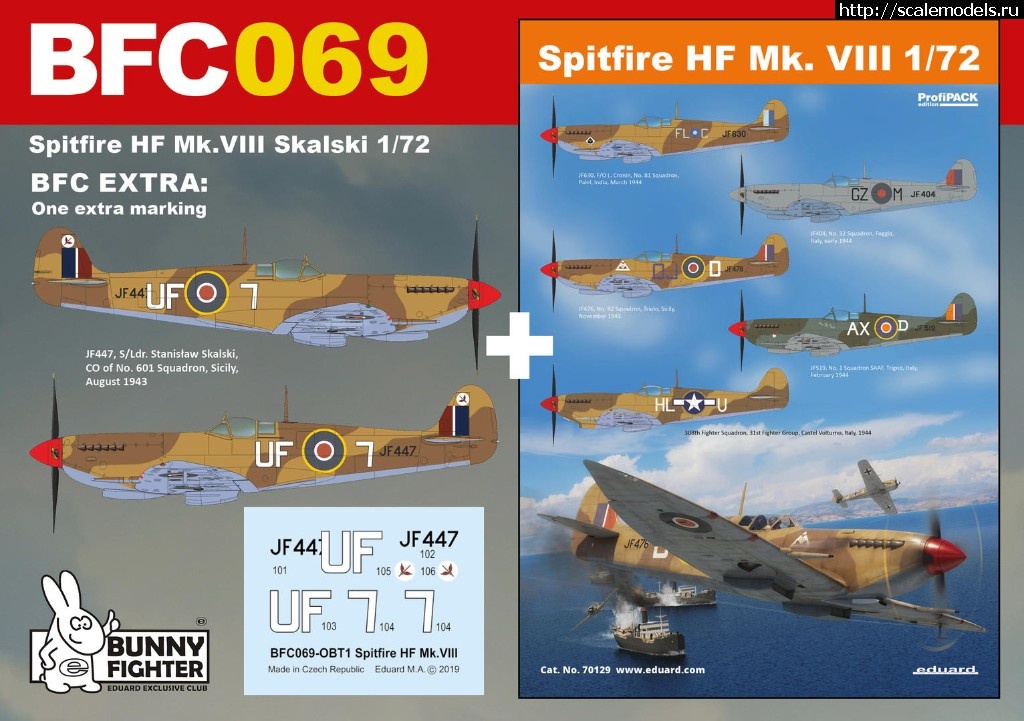 1554281347_bfc069_z1.jpg :  Eduard 1/72 Supermarine Spitfire HF Mk. VIII ProfiPACK + BFC  