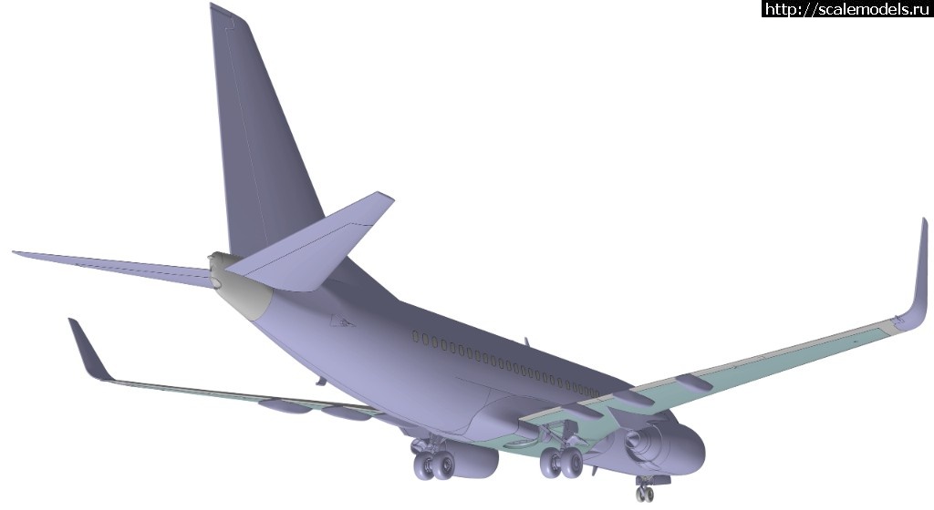 1555317466_RHoKHBEptyQ.jpg :   1/144 Boeing 737-700 - 3D-  