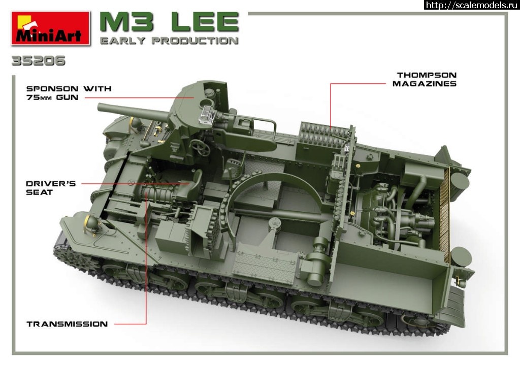 1558603888_35206-08.jpg :  MiniArt 1/35   M3 Lee Early Production Interior kit  