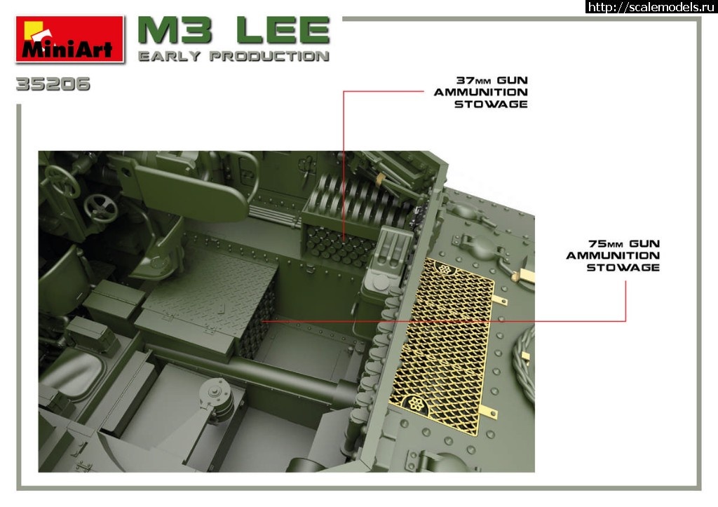 1558603892_35206-19.jpg :  MiniArt 1/35   M3 Lee Early Production Interior kit  