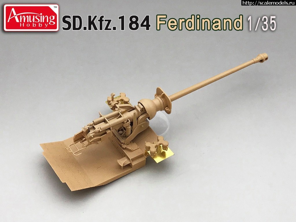 1559041843_61283822_2400723406814749_1027163277337034752_o.jpg :  Amusing Hobby 1/35 Sd.Kfz. 184 Ferdinand & 16t Strabokran  