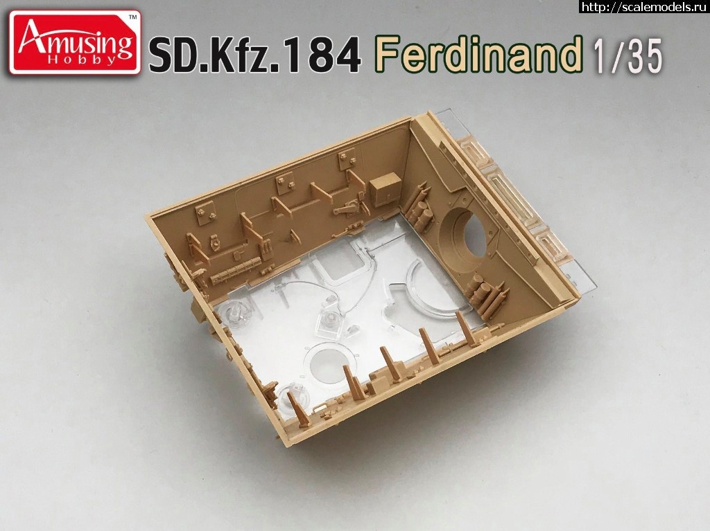 1559041843_61420548_2400723336814756_2668269267526352896_o.jpg :  Amusing Hobby 1/35 Sd.Kfz. 184 Ferdinand & 16t Strabokran  