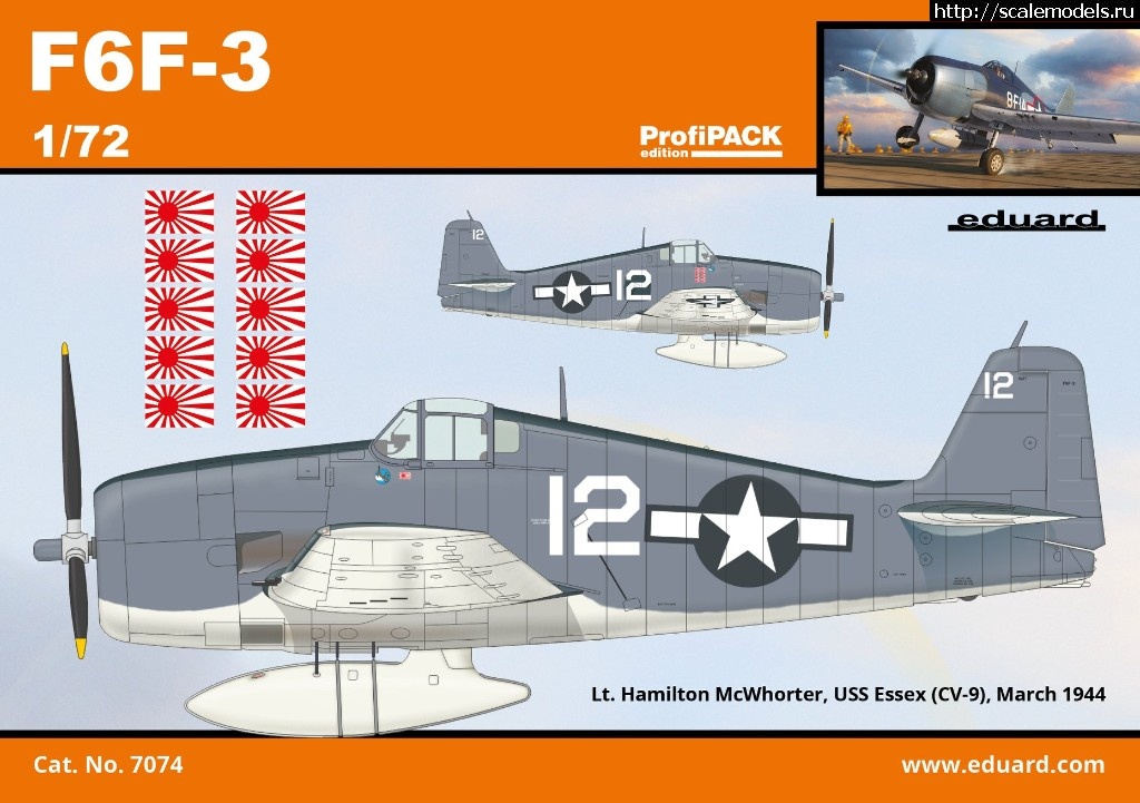 1561982663_65107653_2706157142732549_6742666495110676480_o.jpg :  Eduard 1/72 Grumman F6F-3 Hellcat - ProfiPACK  