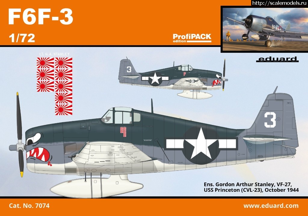 1561982664_65232967_2706157056065891_8326492834345517056_o.jpg :  Eduard 1/72 Grumman F6F-3 Hellcat - ProfiPACK  