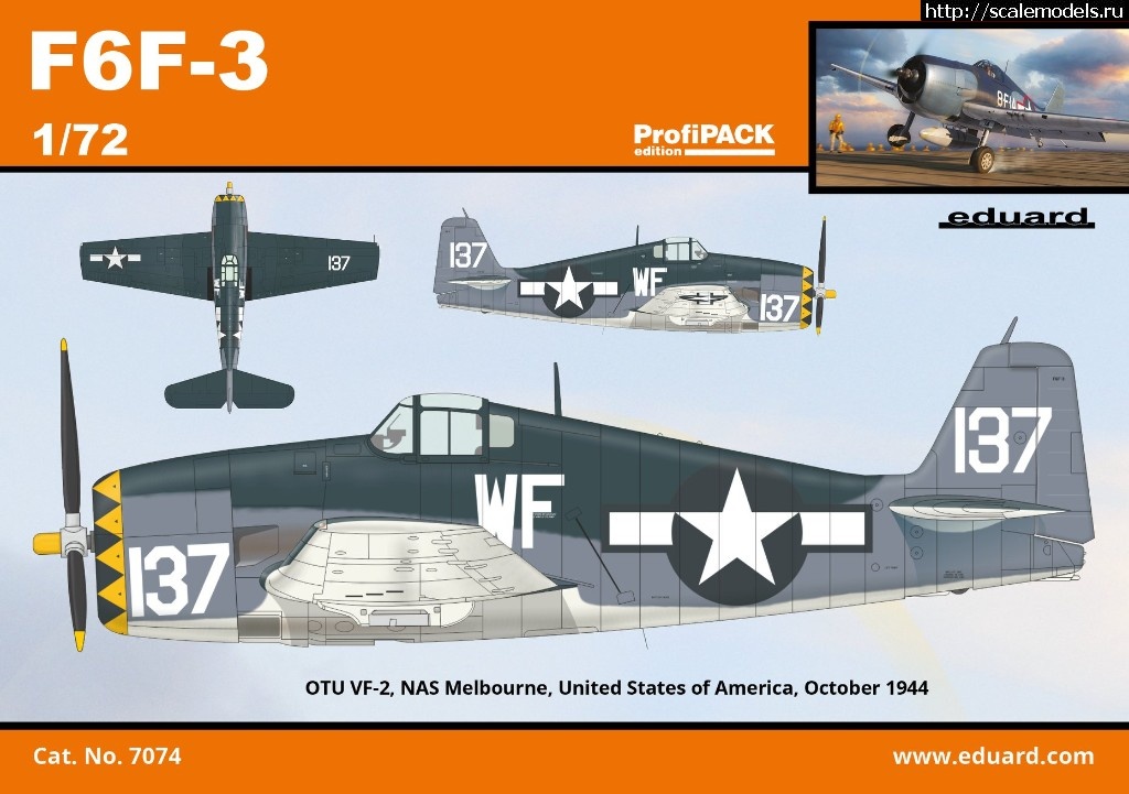 1561982664_65311046_2706156939399236_6083244828827582464_o.jpg :  Eduard 1/72 Grumman F6F-3 Hellcat - ProfiPACK  