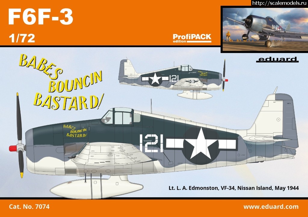 1561982665_65311973_2706157089399221_7985385449365438464_o.jpg :  Eduard 1/72 Grumman F6F-3 Hellcat - ProfiPACK  