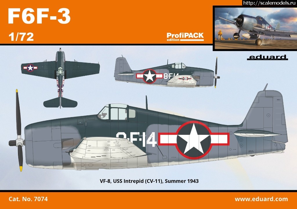 1561982665_65663120_2706156856065911_6432561356599197696_o.jpg :  Eduard 1/72 Grumman F6F-3 Hellcat - ProfiPACK  