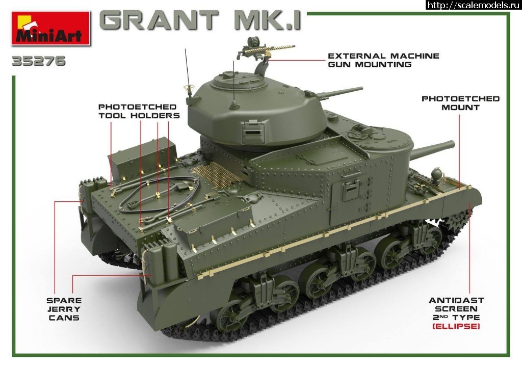 1562679823_66377434_1317200515112744_156980363179065344_o.jpg :  MiniArt 1/35   M3 Grant Mk.I  