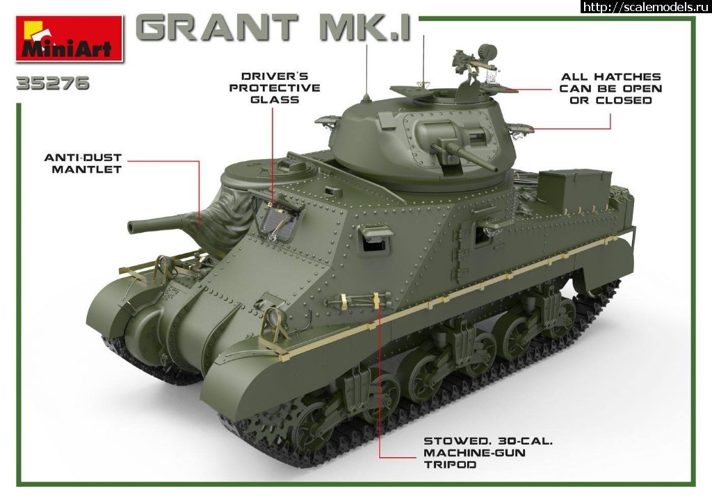 1562679823_66441138_1317200511779411_4824793654180708352_o.jpg :  MiniArt 1/35   M3 Grant Mk.I  