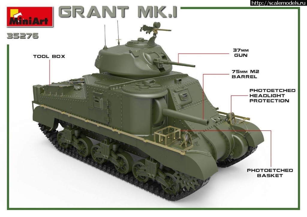 1562679823_66581545_1317200505112745_6661118595306618880_o.jpg :  MiniArt 1/35   M3 Grant Mk.I  