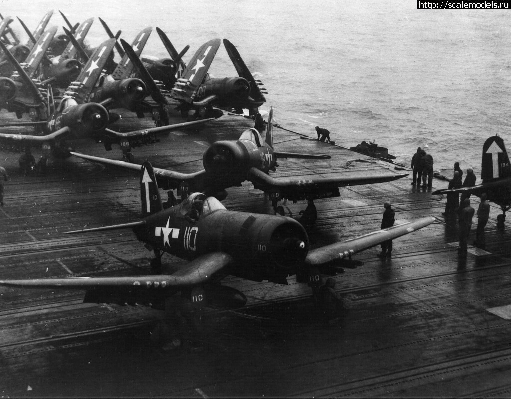 1563310558_Vought-F4U-1D-Corsair-VF-84-White-110-preparing-for-launch-USS-Bunker-Hill-CV-17-16th-Feb-1945-02.jpg : #1562328/ F4U-1D, Tamiya, 1/72  