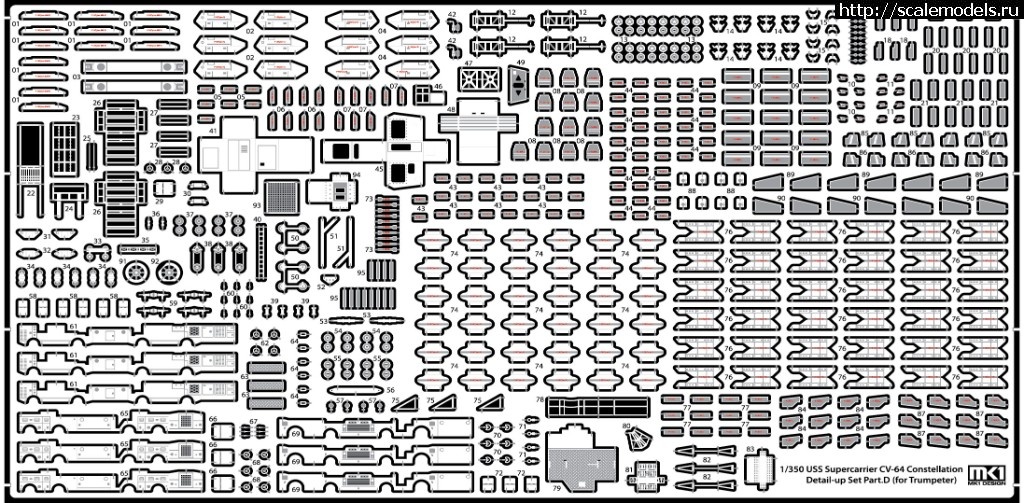 1563993481_CV64-D.jpg :  MK1 Design 1/350 CV-64 Constellation Detail-up Part DX for Trumpeter  