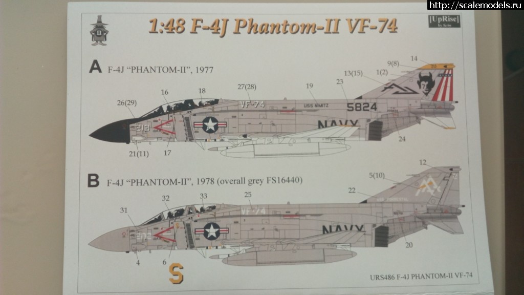 1564328950_IMG_20190714_153154.jpg :  UpRise: F-4J/S Phantom-II VF-21  VF-74 (1/48  1/72)  