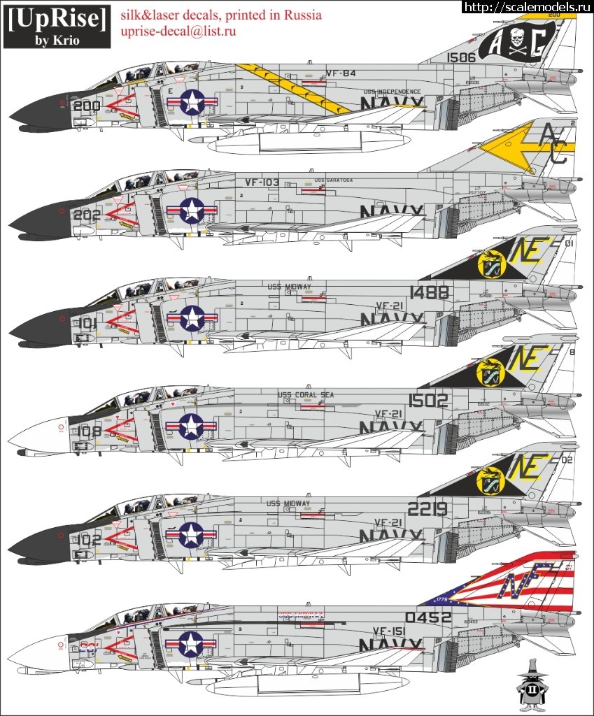 1564343084_2.jpg :  UpRise: F-4J/S Phantom-II VF-21  VF-74 (1/48  1/72)  