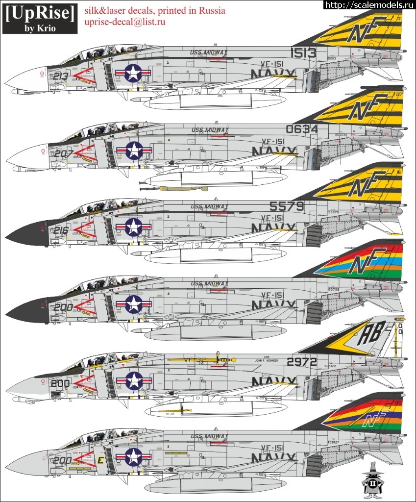 1564343085_3.jpg :  UpRise: F-4J/S Phantom-II VF-21  VF-74 (1/48  1/72)  