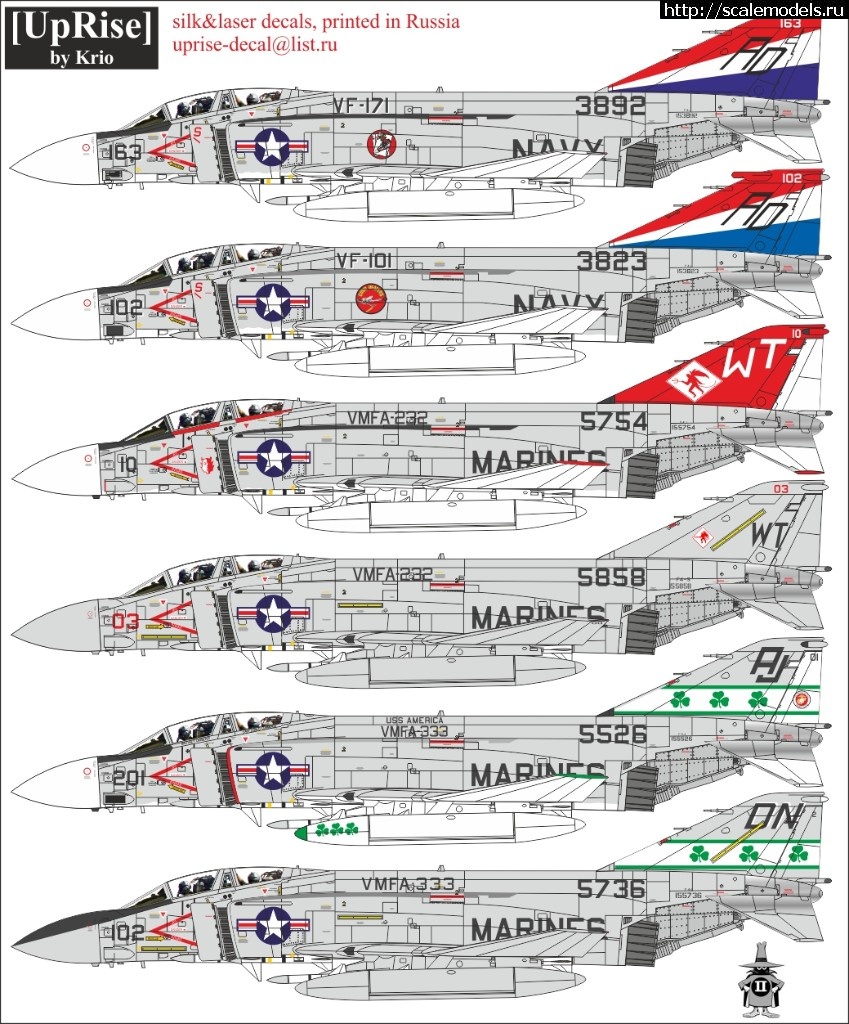 1564343086_5.jpg :  UpRise: F-4J/S Phantom-II VF-21  VF-74 (1/48  1/72)  