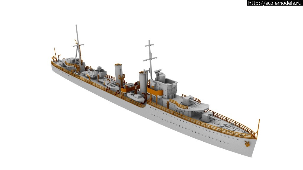 1565339850_67667466_2380984752023155_6781361259934646272_o.jpg :  IBG Models 1/700 HMS Glowworm 1938 British G-class destroyer  