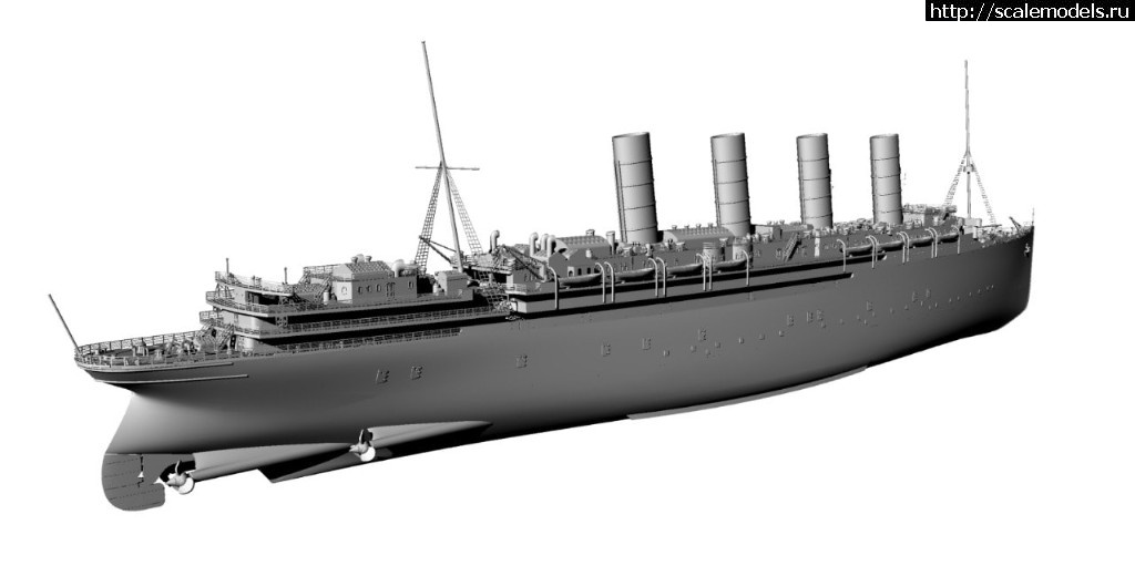 1566722174_69366527_2528958117125494_7405320699809628160_o.jpg :   1/700   RMS Lusitania - 3D-  