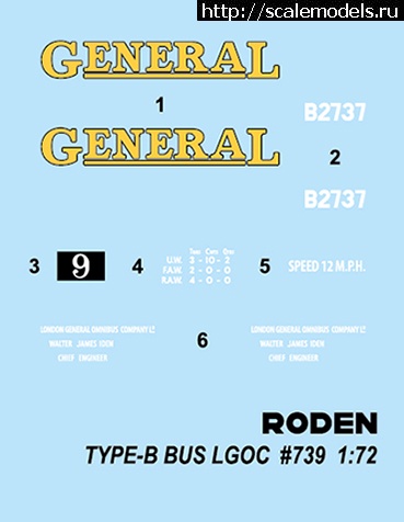 1569688056_739_dec.jpg :  Roden 1/72 London General Omnibus Company type B  