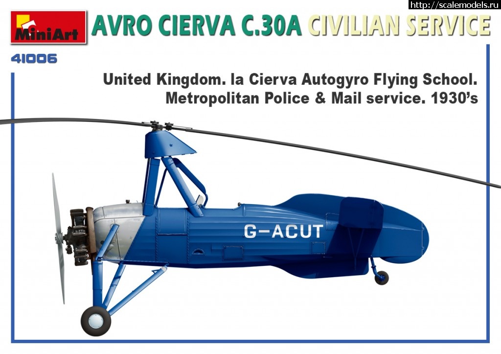 1570616684_71894428_1389404184559043_961701846827663360_o.jpg :  Miniart 1/35 AVRO CIERVA C.30A Civilian Service  