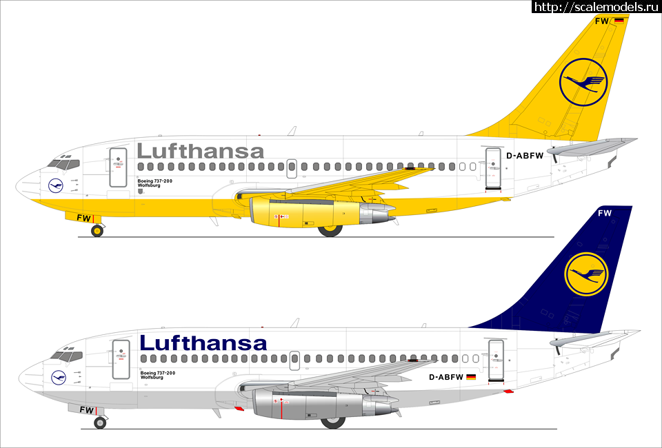 1570903593_737-200-Luft-col.png :  BPK/Big Planes Kits 1/72 Boeing-737-200/ 737-200 1:72  