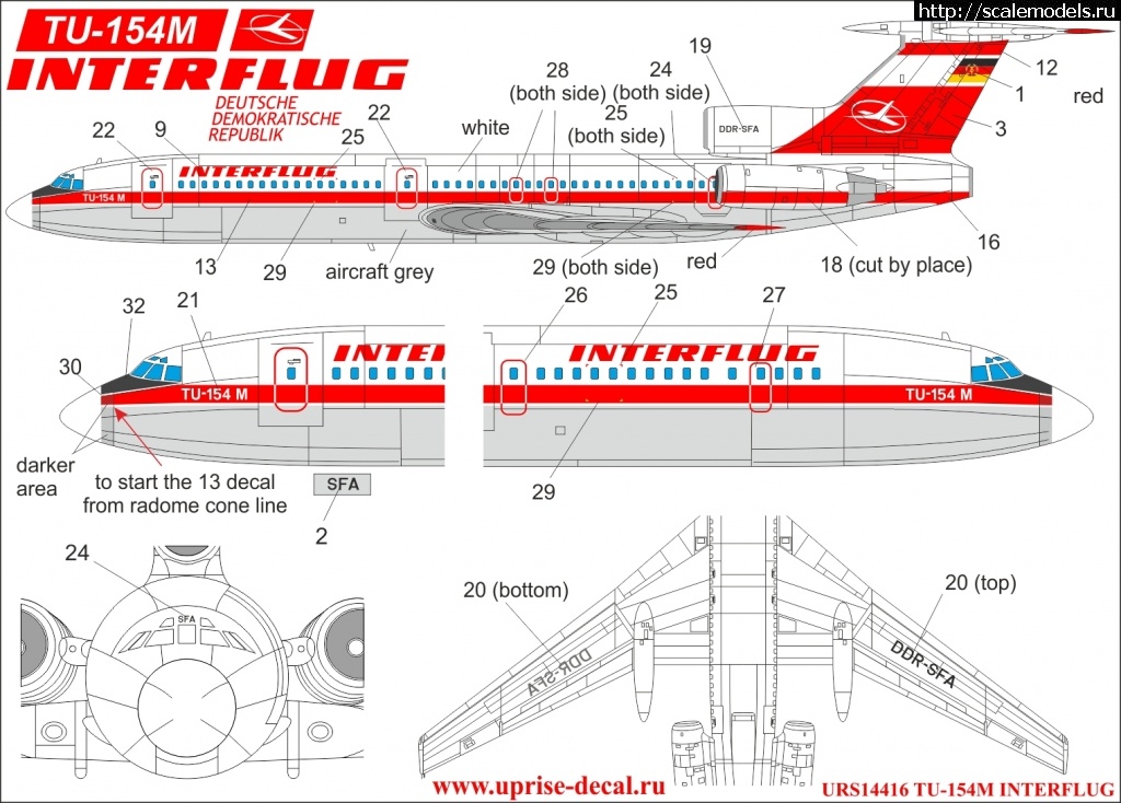 1578353589_2.jpg :   Uprise 1/144 -62/62  -154 Interflug   