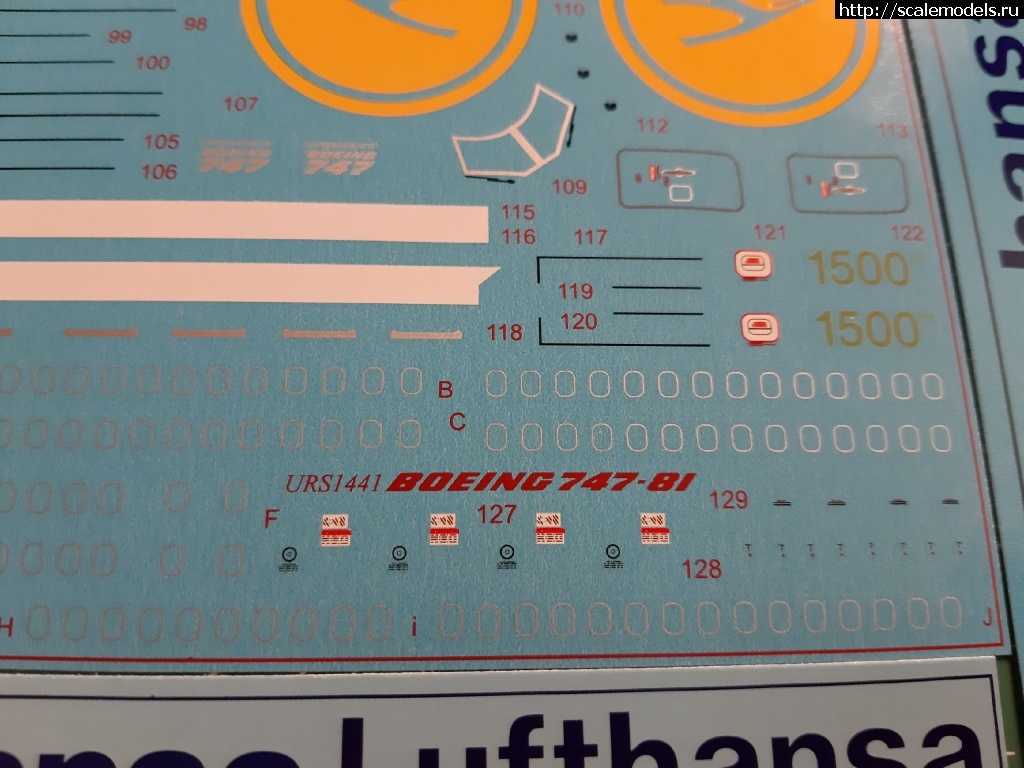 1579552556_B32HC5lkh2Y.jpg :  UpRise:  Boeing 747-800i Lufthansa Zvezda 1:144  