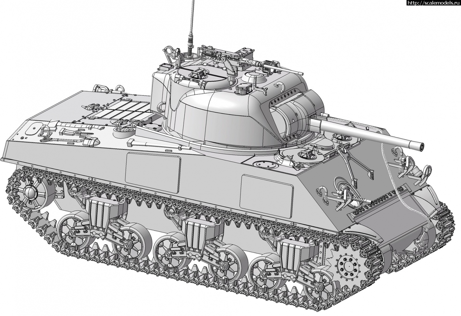 1580307662_83474174_2148541468581979_883266947909681152_o.jpg :   1/35   M42(75) Sherman - 3D-  