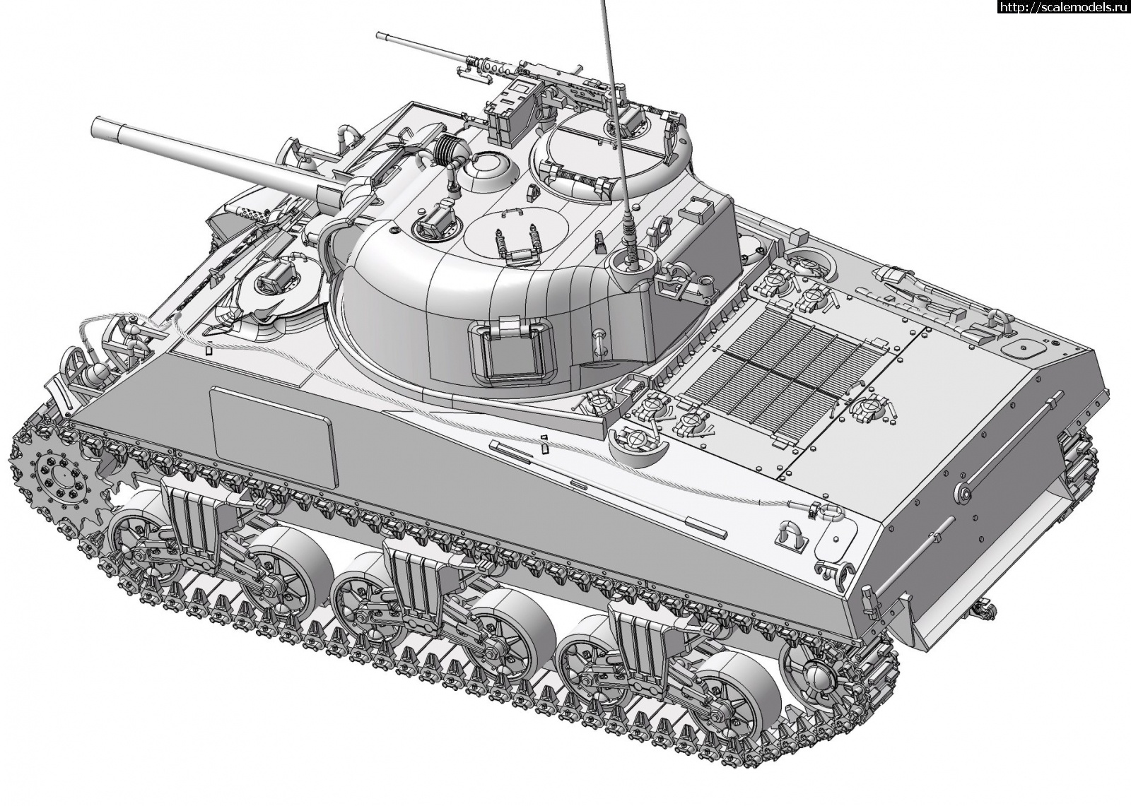 1580307666_83904347_2148541241915335_8487835763310854144_o.jpg :   1/35   M42(75) Sherman - 3D-  