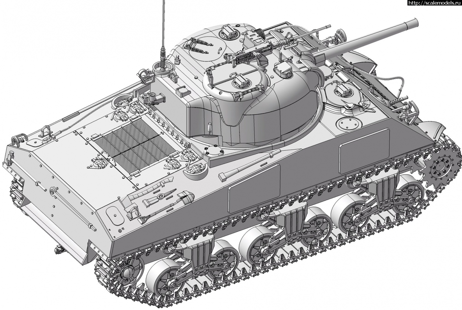 1580307669_84266413_2148540998582026_8401037759908675584_o.jpg :   1/35   M42(75) Sherman - 3D-  