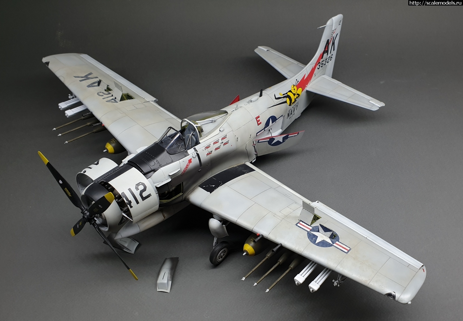 1581262830_20200209_180906.jpg : #1600529/ 1/32 A-1H AD-6 Skyraider TRUMPETER -   