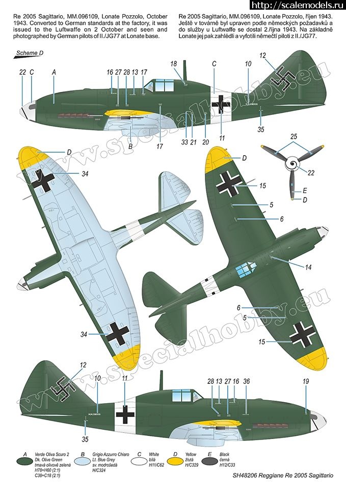 1582285703_86857614_861691850937843_8515040262257377280_o.jpg :  Special Hobby 1/48 Reggiane Re.2005 Sagittario  