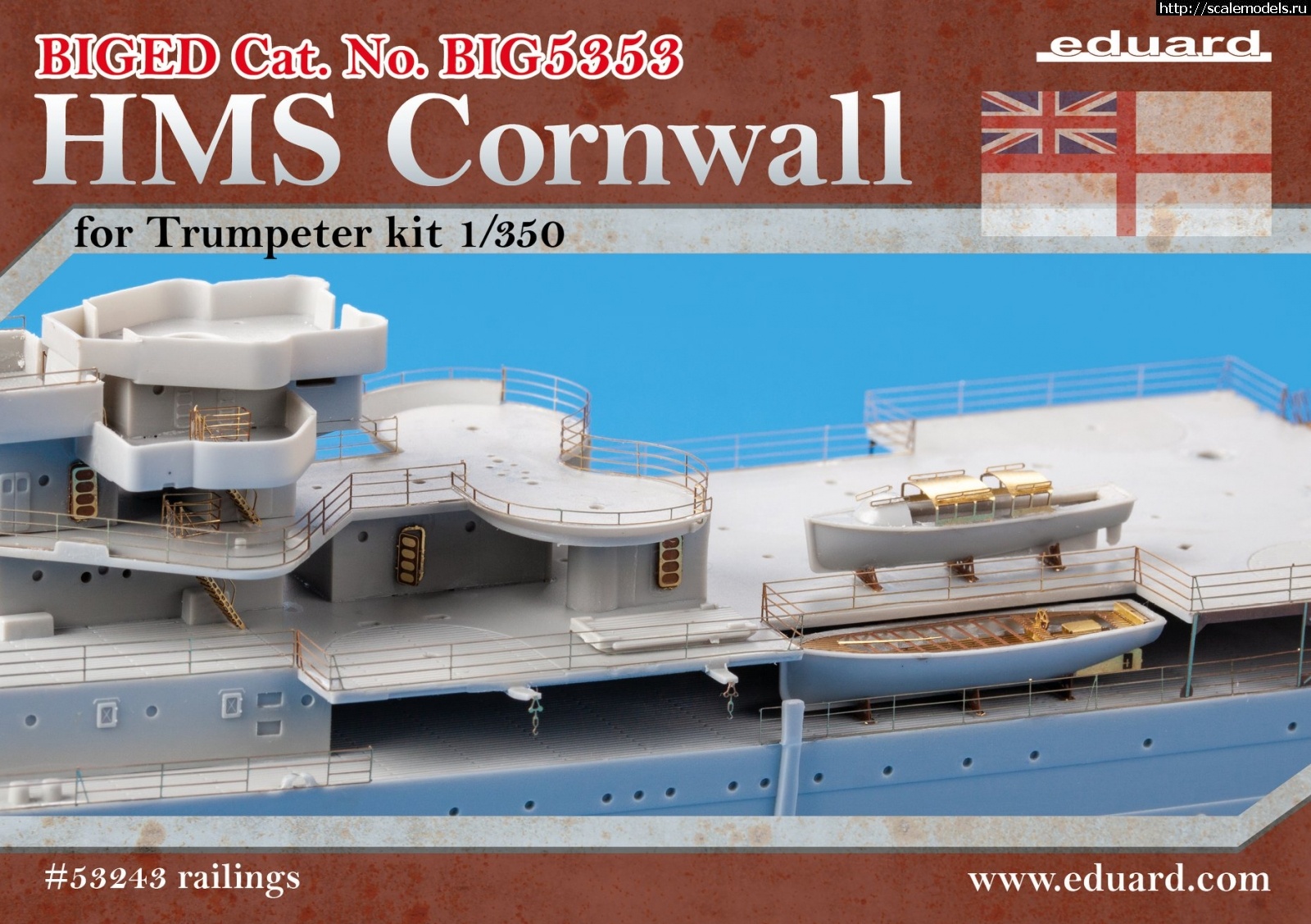 1582286654_87034424_3249575275057397_8749154918062882816_o.jpg :  Eduard 1/350 BIG ED    HMS Cornwall  