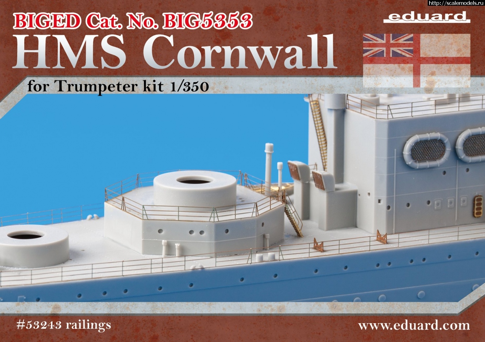 1582286667_87022117_3249575248390733_453979473411309568_o.jpg :  Eduard 1/350 BIG ED    HMS Cornwall  