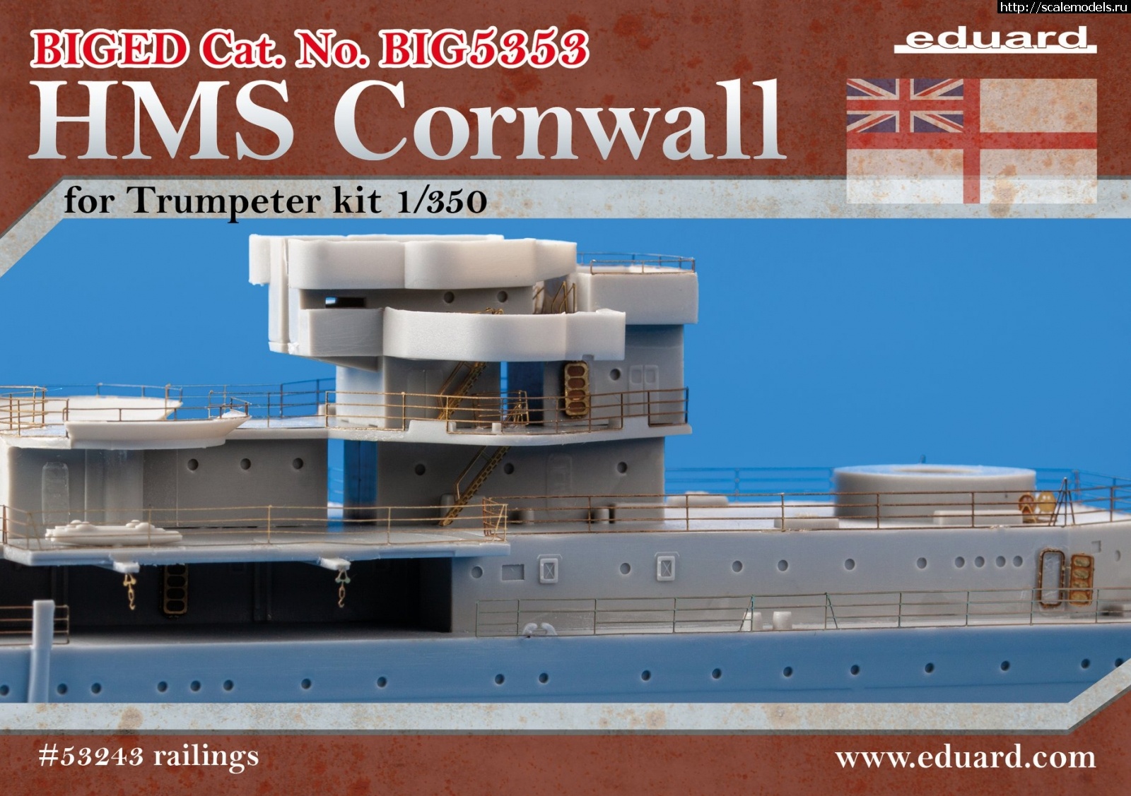 1582286668_87042683_3249574948390763_8493509604087431168_o.jpg :  Eduard 1/350 BIG ED    HMS Cornwall  