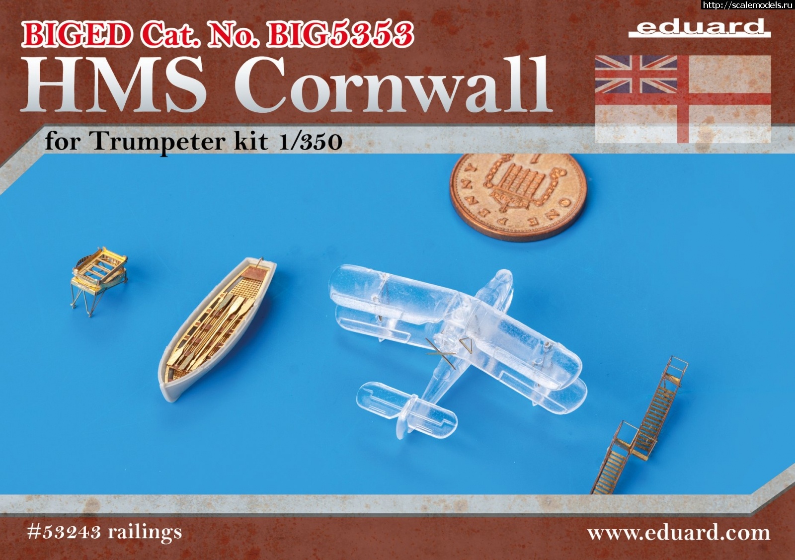 1582286670_87055240_3249575441724047_407795209041084416_o.jpg :  Eduard 1/350 BIG ED    HMS Cornwall  