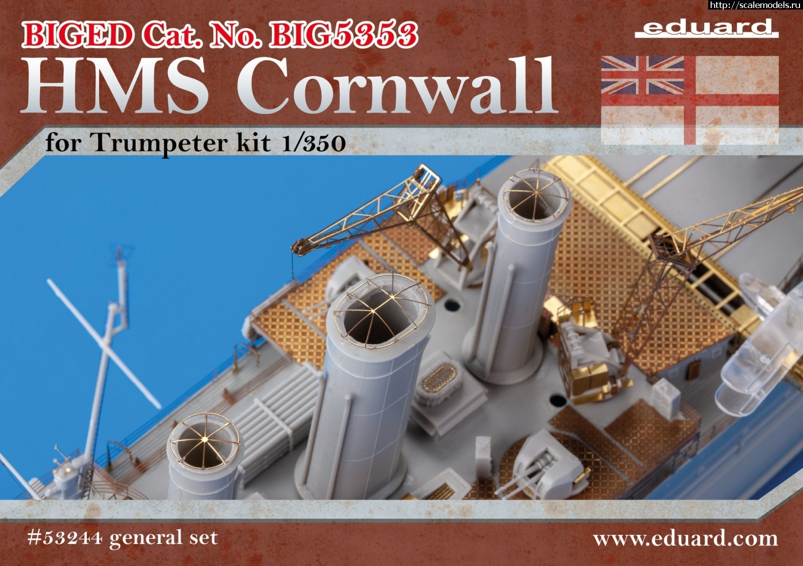 1582286681_86842001_3249575598390698_4645441029695078400_o.jpg :  Eduard 1/350 BIG ED    HMS Cornwall  