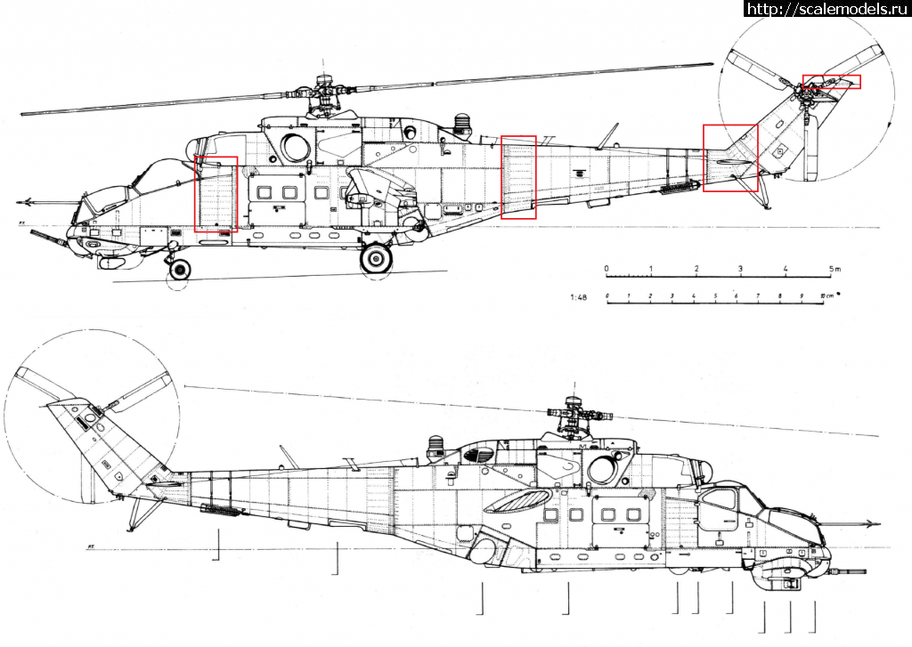Чертежи вертолета ми 24