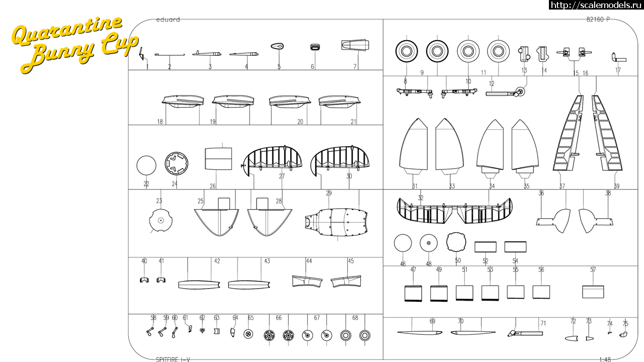 1586517353_91867766_3359105057437751_5002189903883141120_o.png :  Eduard 1/48 Supermarine Spitfire Mk.I - Mk.V - 3D-  