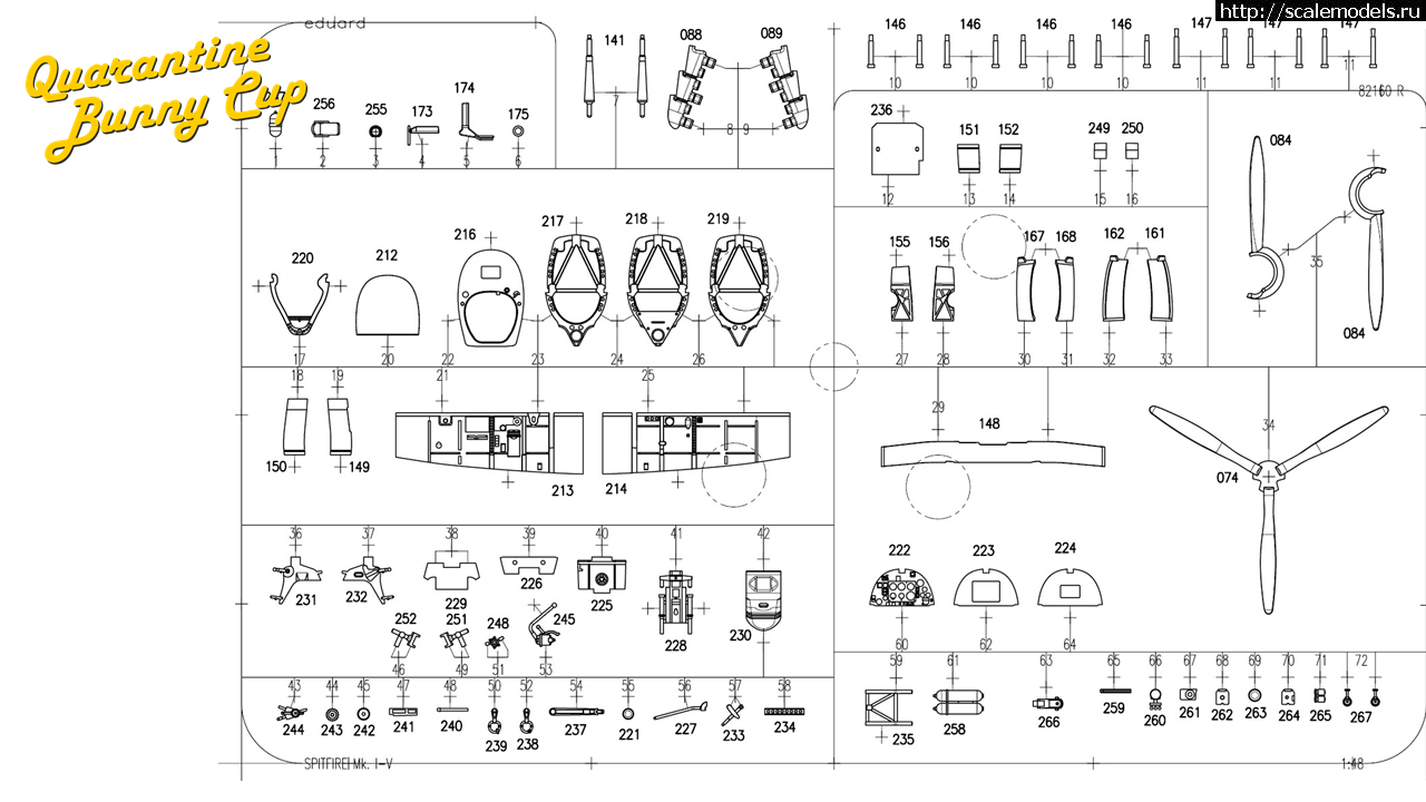 1586517354_91445034_3359105084104415_8722269608200896512_o.png :  Eduard 1/48 Supermarine Spitfire Mk.I - Mk.V - 3D-  