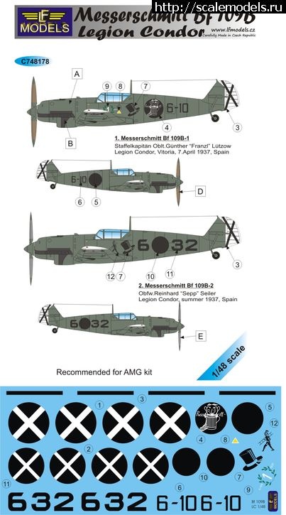 1587483843_LFMC48178-1.jpg :    LF MODELS Bf 109 B Legion Condor  