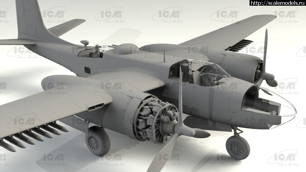 1590565525_148_A-26C-50_R3-copy.jpg :  ICM 1/48 B-26-50 Invader Korean War American Bomber  