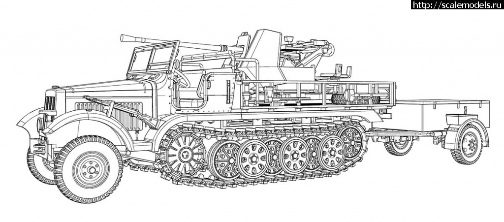 1590926781_1.jpg : 1/72 ACE 3,7cm Flak 36 auf Fahrgestell mZgKw 5t Sd.Kfz.6/2  