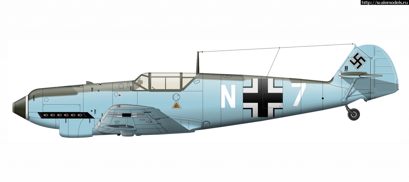 1599417795_Messerschmitt-Bf-109D1-10_NJG26-White-N7-WNr-630-Johannes-Steinhoff-Jever-1939-40-0A.jpg : Bf 109 D 1/48 Modelsvit. .  