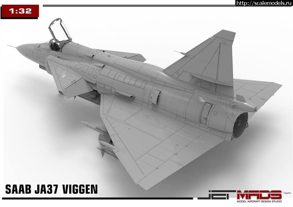 1599998786_119119860_10158057700273802_7964784781930205682_n.jpg :  Jet Mads 1/32 SAAB JA37 Viggen - 3D-  