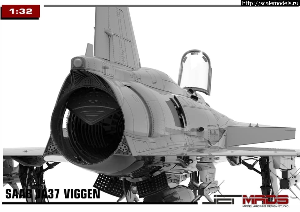 1599998787_119224430_10158057700363802_802760497885093005_n.jpg :  Jet Mads 1/32 SAAB JA37 Viggen - 3D-  