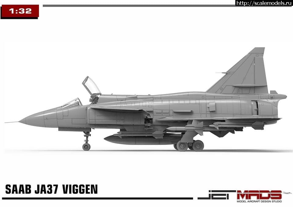 1599998788_119178055_10158057700103802_2111114211281713598_n.jpg :  Jet Mads 1/32 SAAB JA37 Viggen - 3D-  